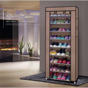 9 Lattices Non-woven Fabric Shoe Rack