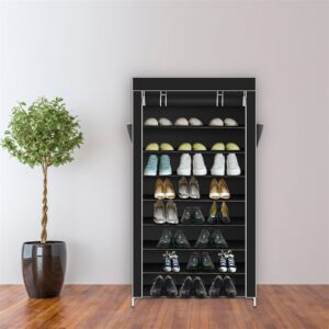 Shoe Rack with Dustproof Cover Closet (8)